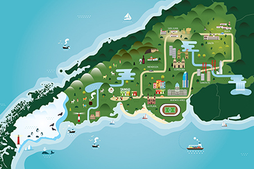 Argentina 2D map illustration thumb