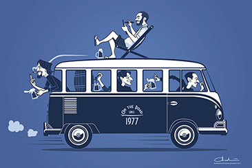 vw bus illustration